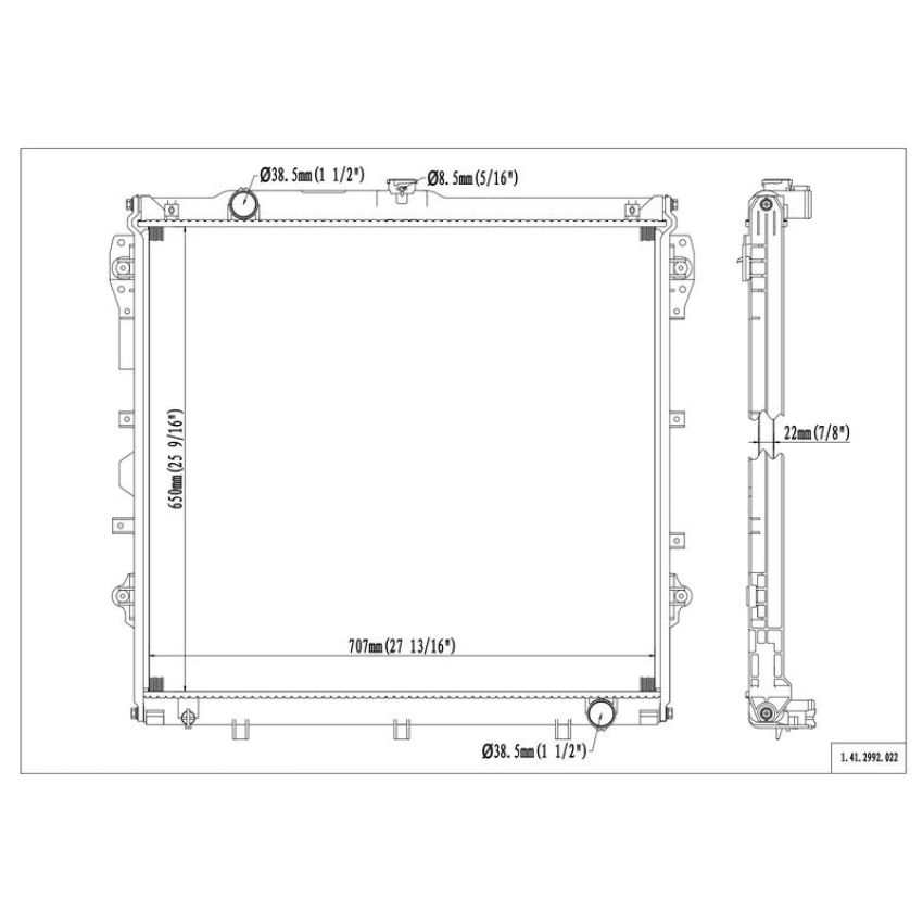 Reach International 41-2992 Radiator