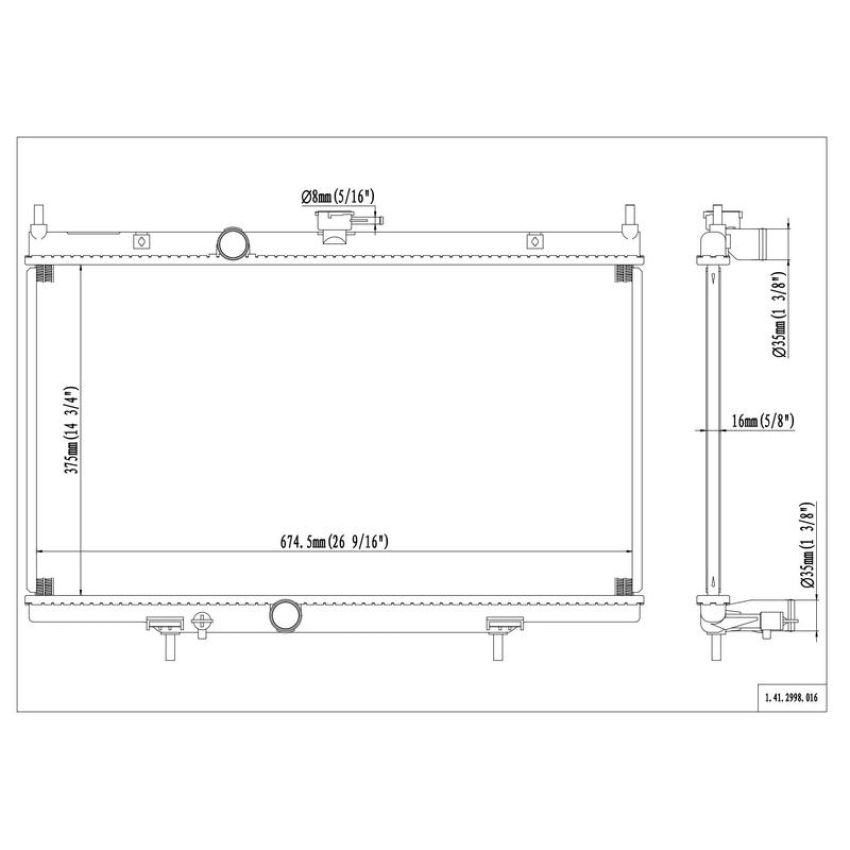 Reach International 41-2998 Radiator