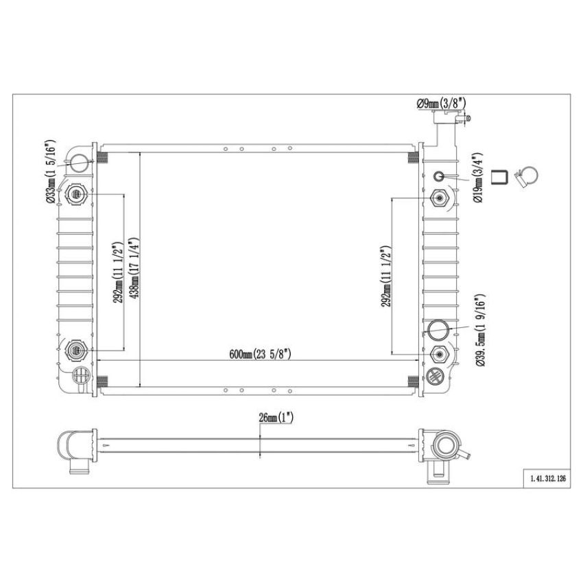 Reach International 41-312 Radiator