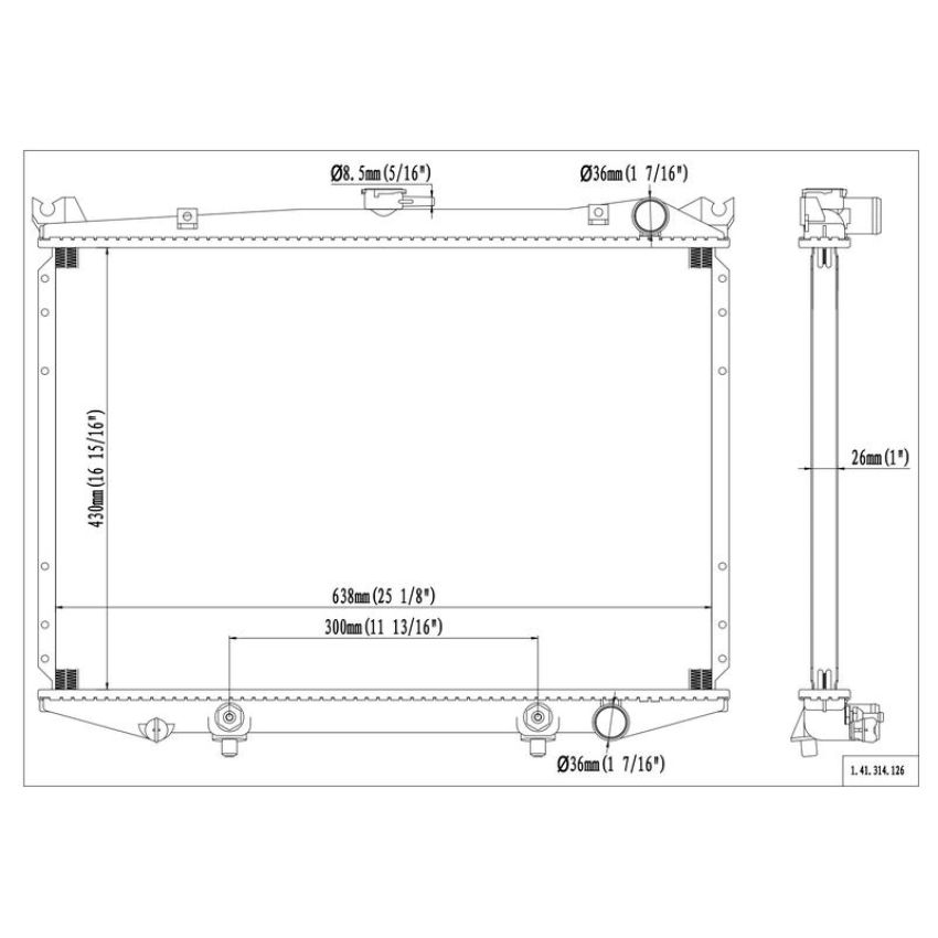 Reach International 41-314 Radiator
