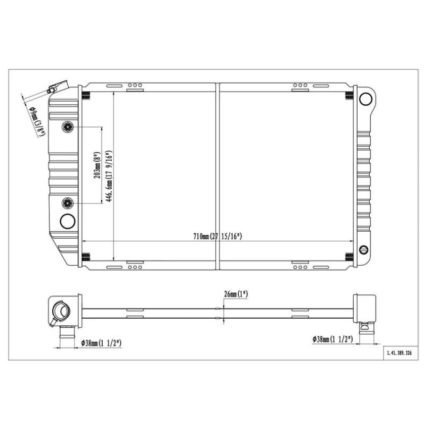 Reach International 41-389 Radiator