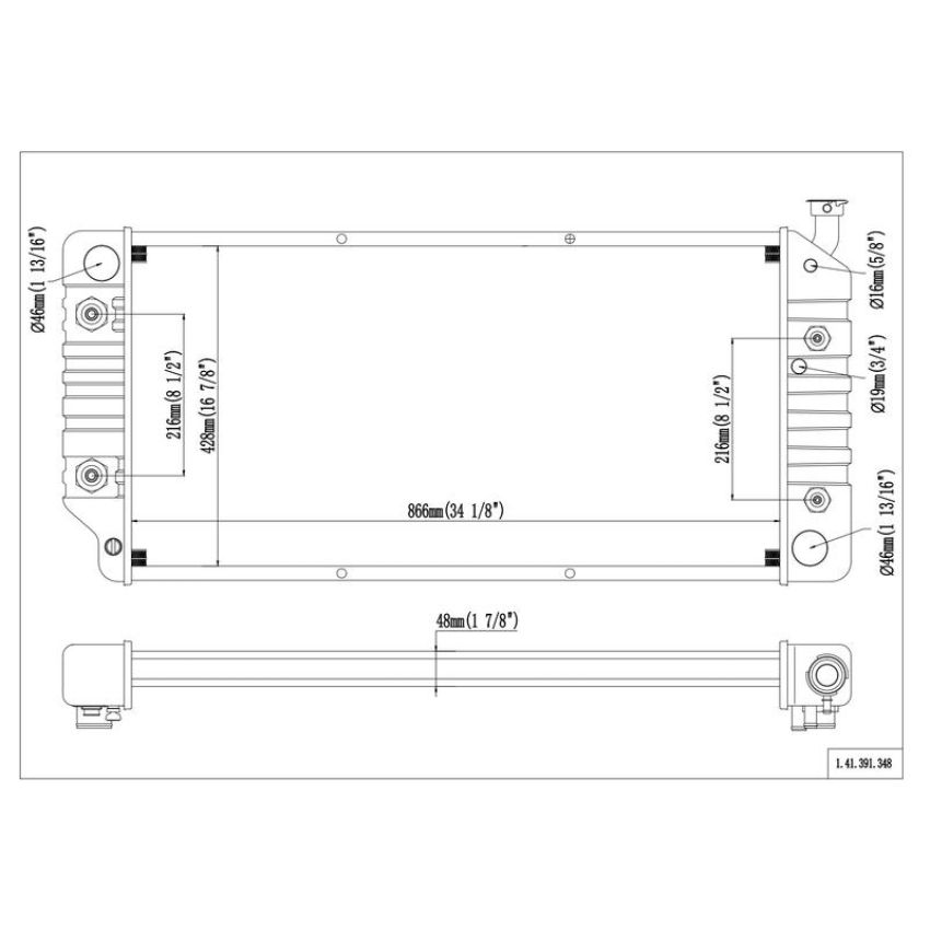 Reach International 41-391 Radiator