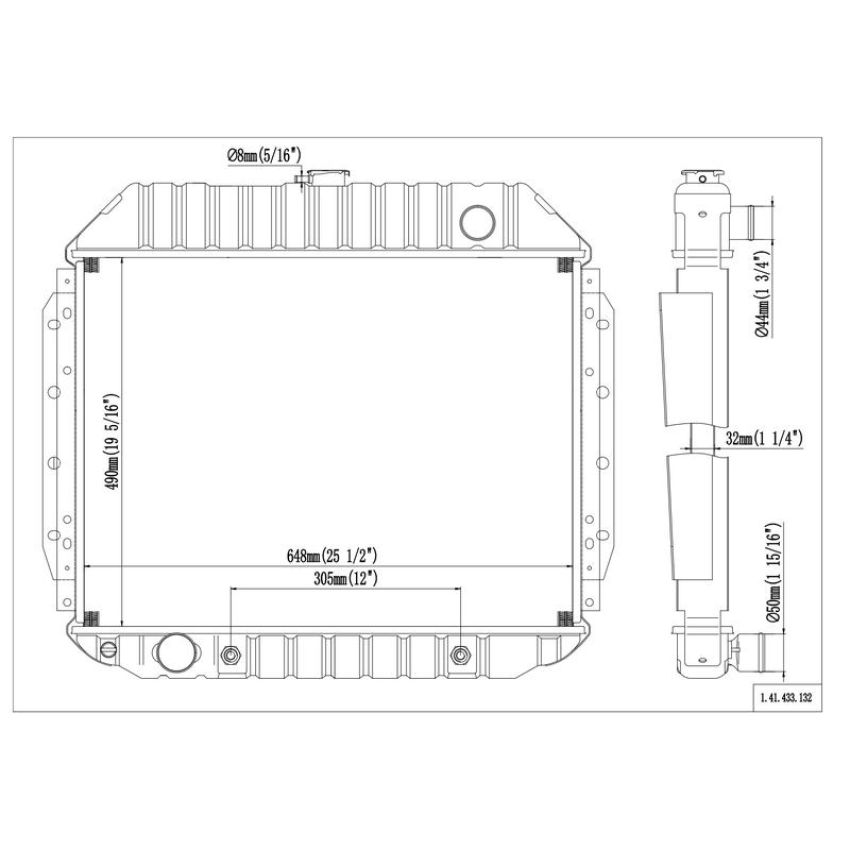 Reach International 41-433 Radiator