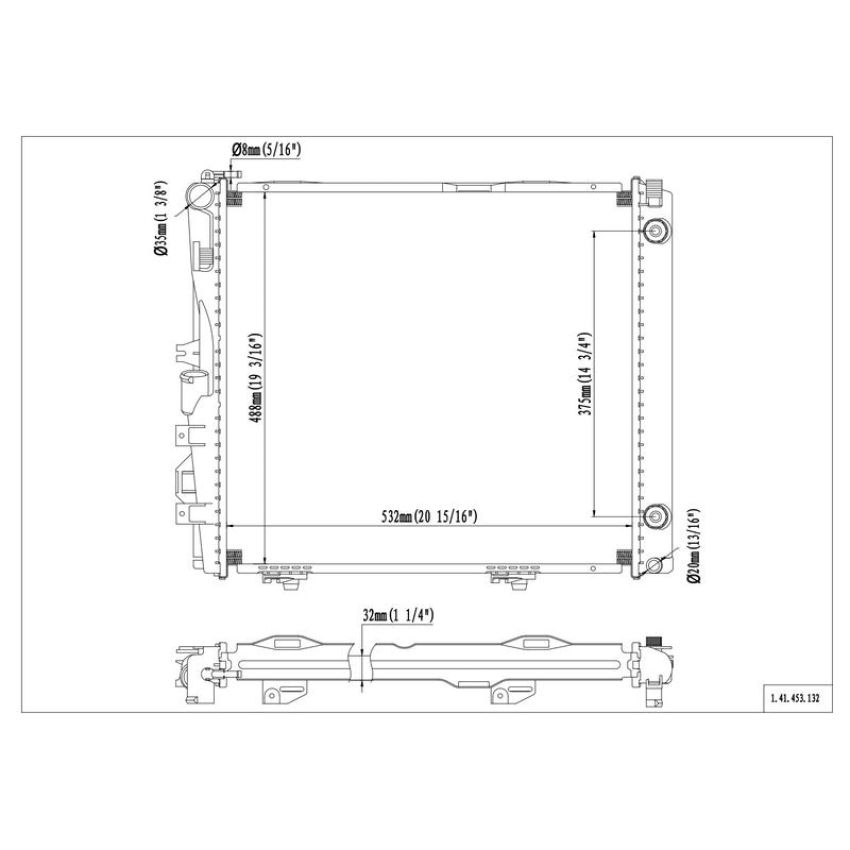 Reach International 41-453 Radiator
