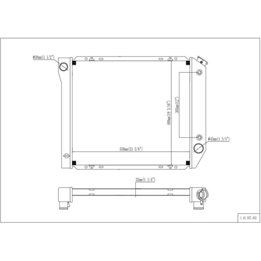 Reach International 41-557 Radiator