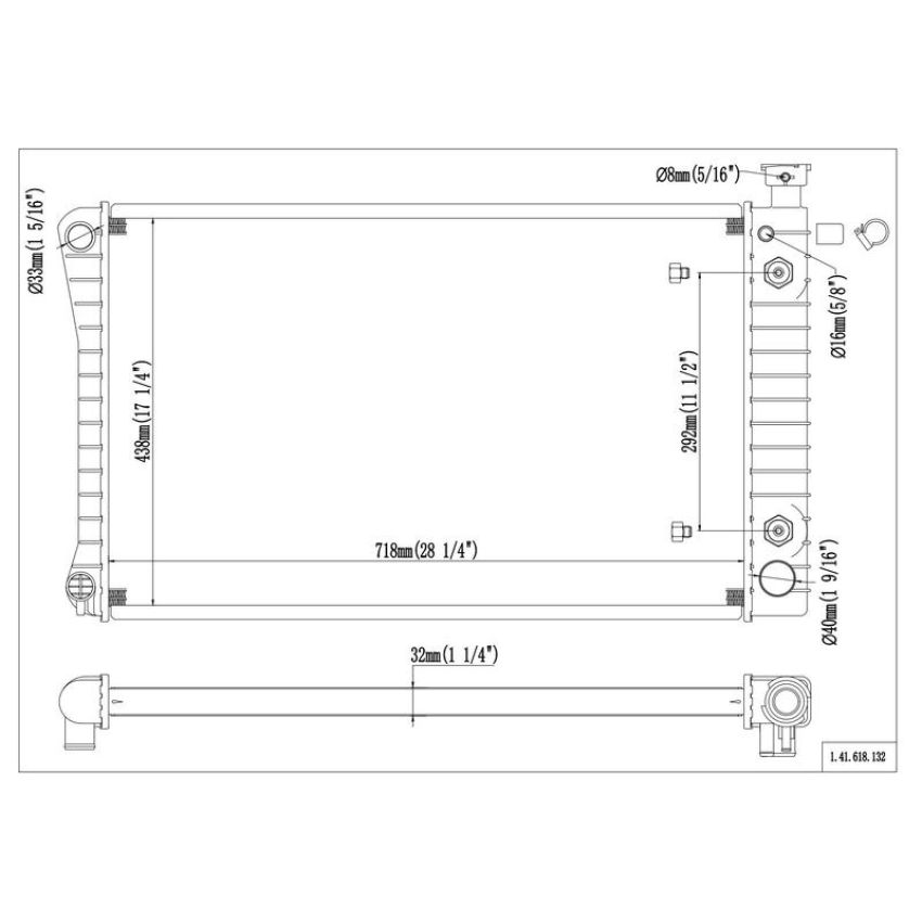 Reach International 41-618 Radiator