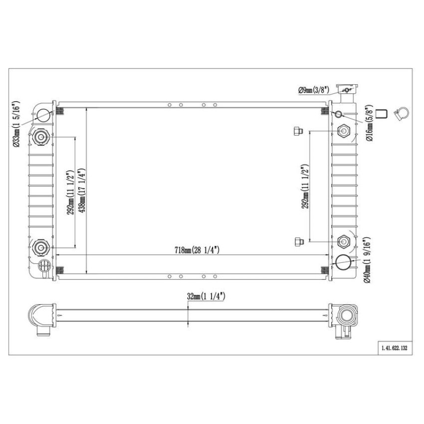 Reach International 41-622 Radiator
