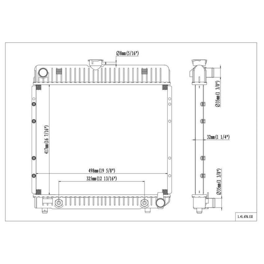 Reach International 41-670 Radiator