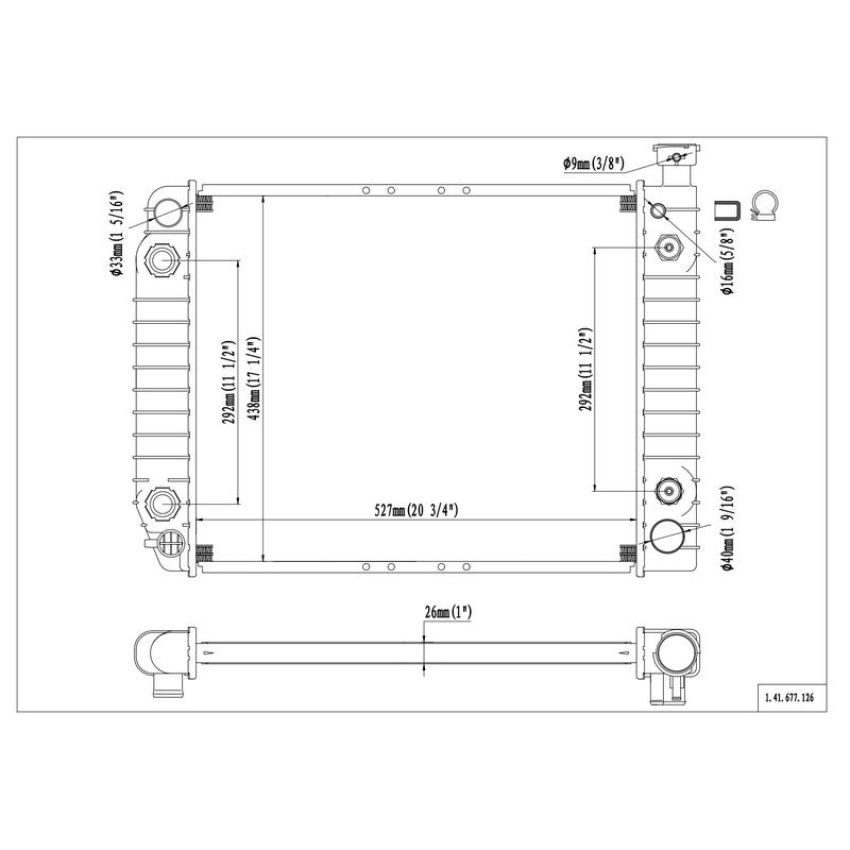 Reach International 41-677 Radiator