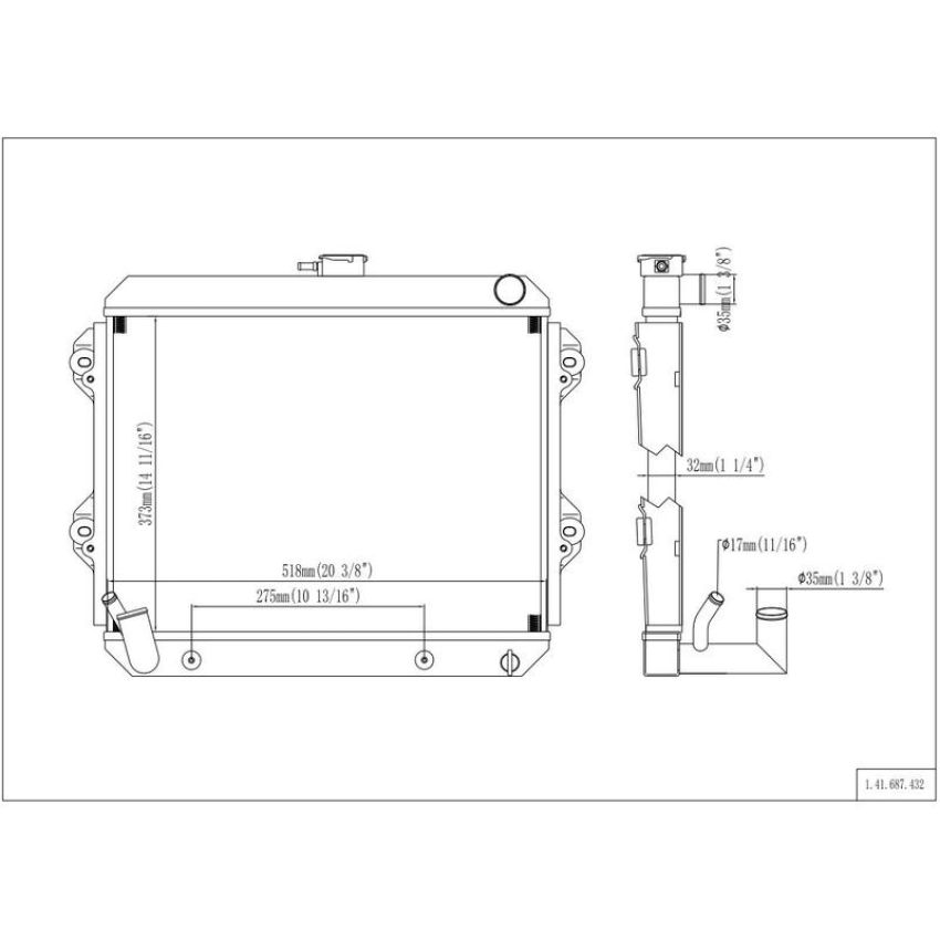 Reach International 41-687 Radiator