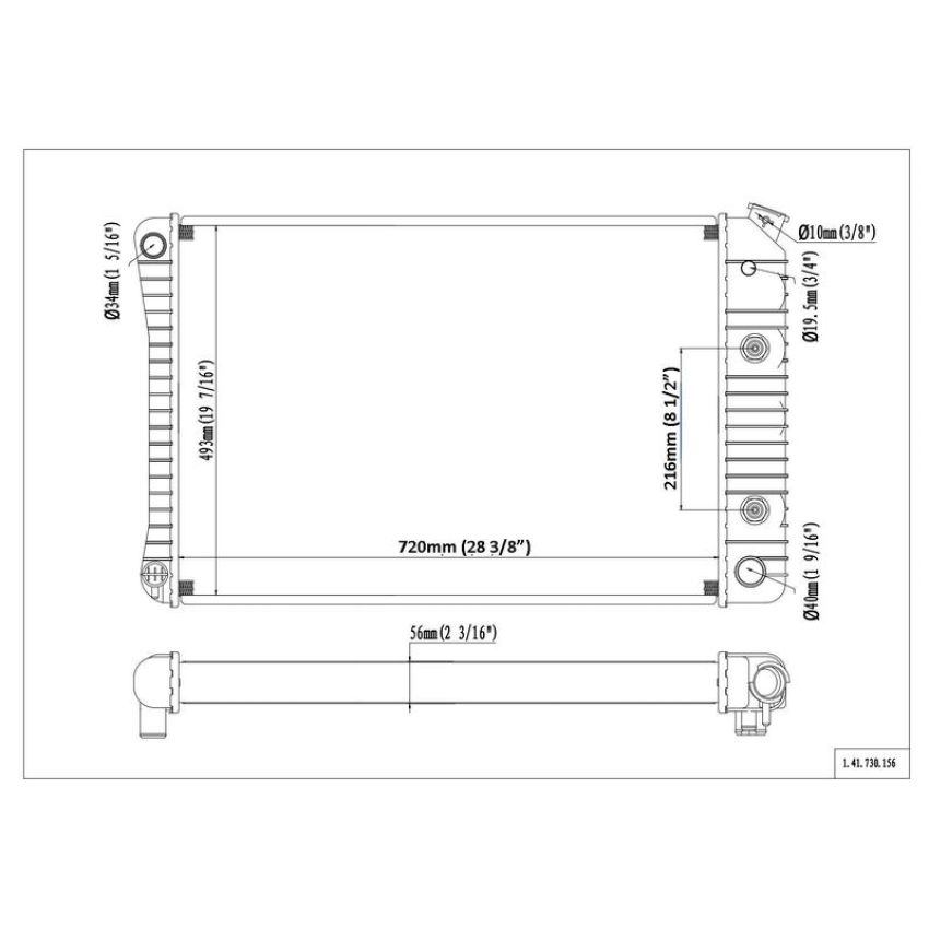 Reach International 41-730 Radiator