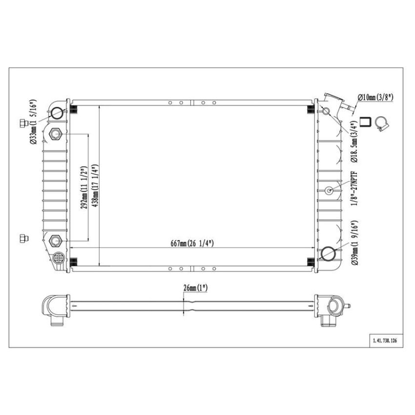 Reach International 41-738 Radiator