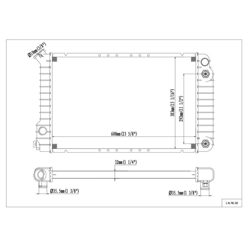 Reach International 41-741 Radiator