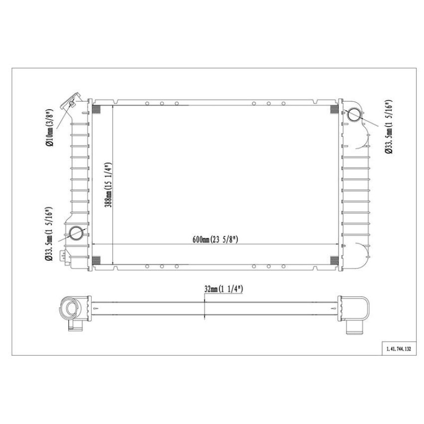 Reach International 41-744 Radiator