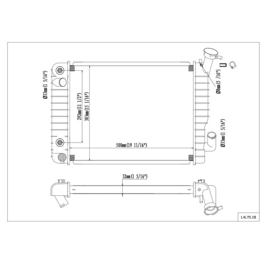 Reach International 41-771 Radiator
