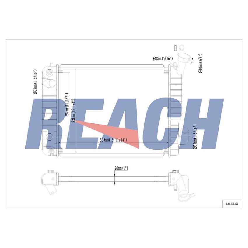 Reach International 41-773 Radiator
