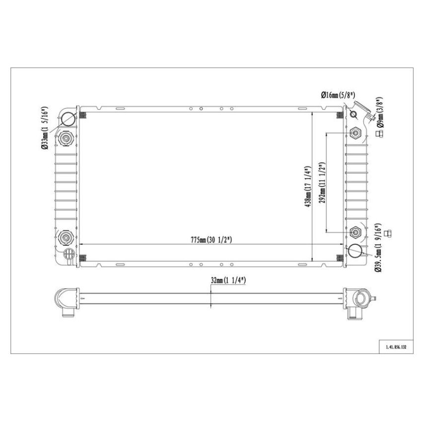 Reach International 41-856 Radiator