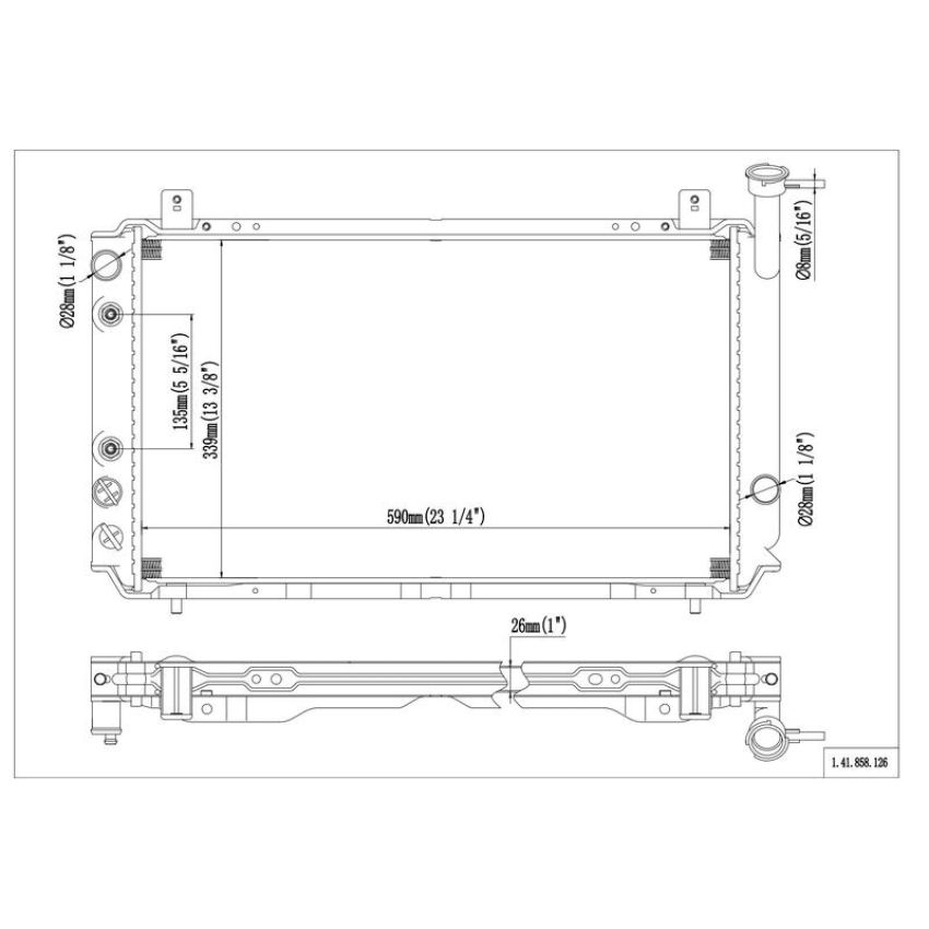 Reach International 41-858 Radiator