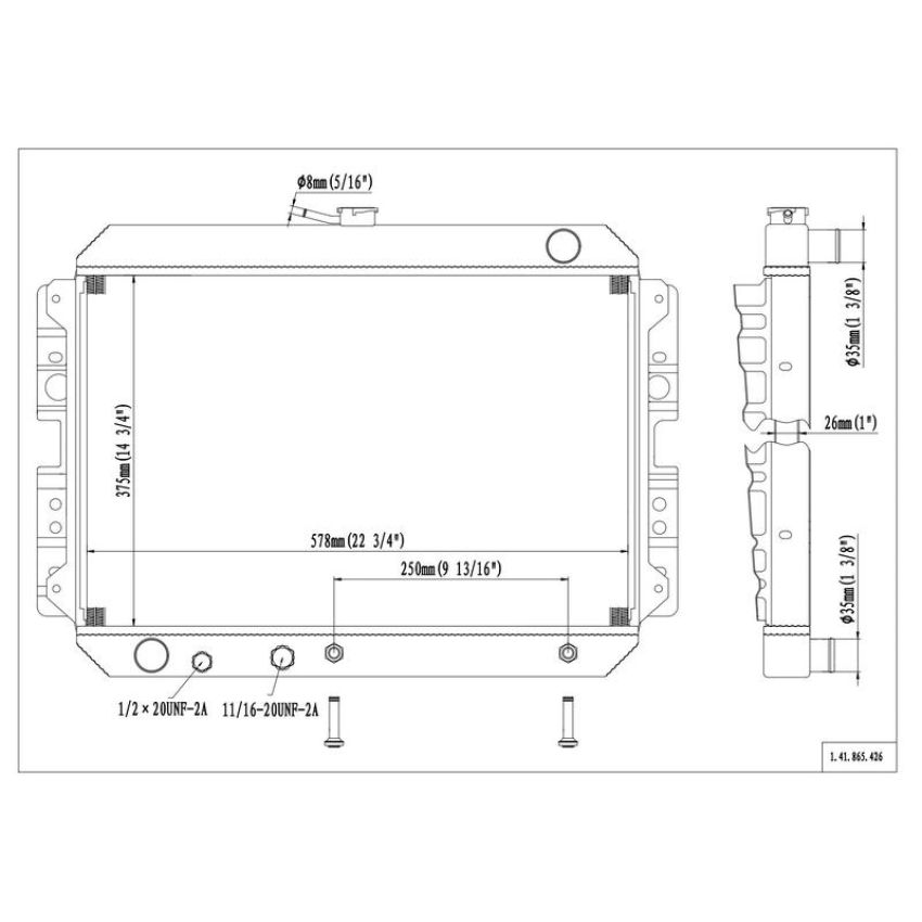 Reach International 41-865 Radiator