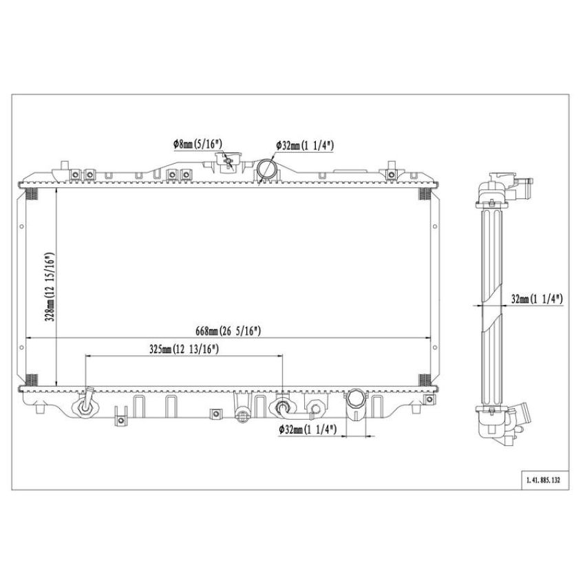 Reach International 41-885 Radiator