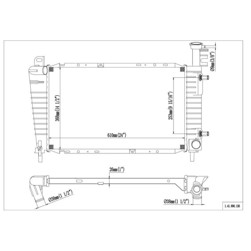 Reach International 41-890 Radiator