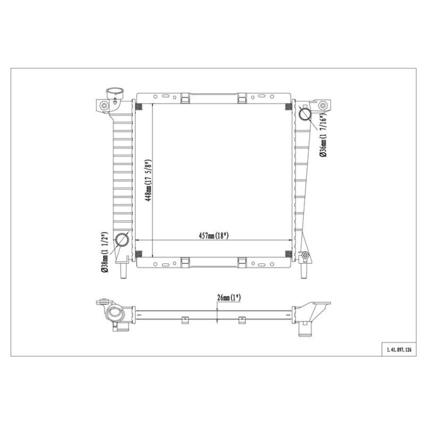 Reach International 41-897 Radiator