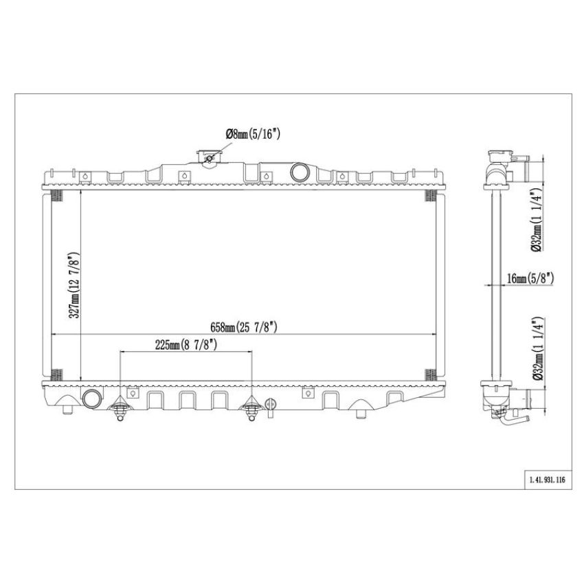 Reach International 41-931 Radiator