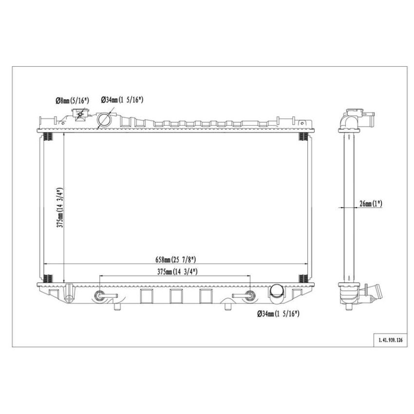 Reach International 41-939 Radiator
