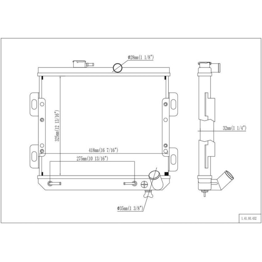 Reach International 41-93 Radiator