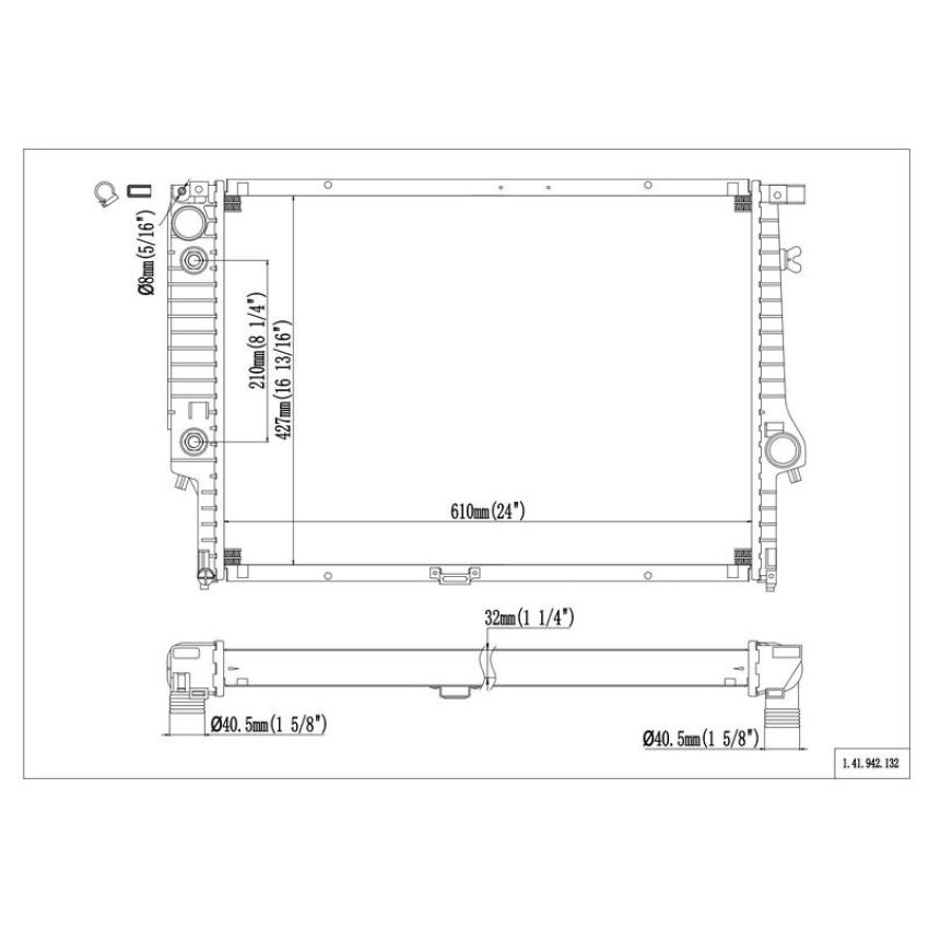 Reach International 41-942 Radiator