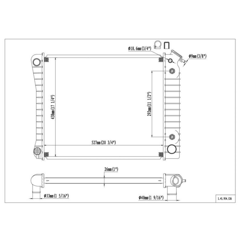 Reach International 41-954 Radiator