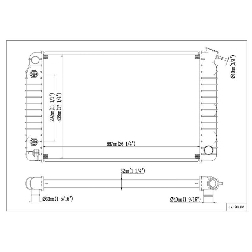 Reach International 41-963 Radiator