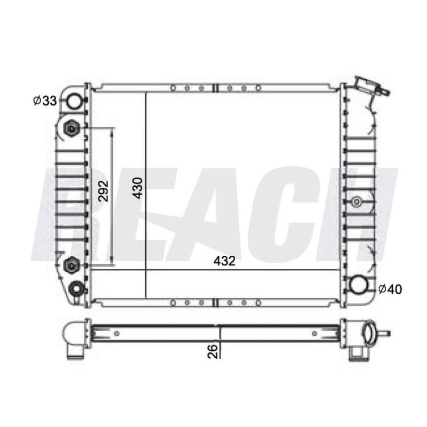 Reach International 41-974 Radiator