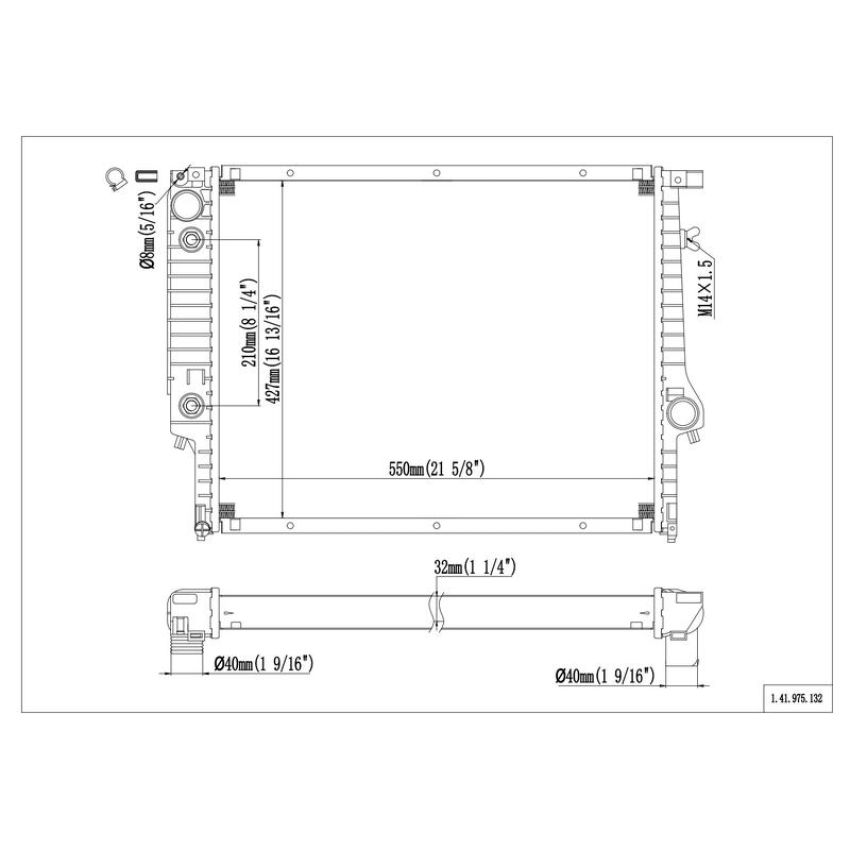 Reach International 41-975 Radiator