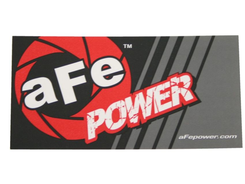 aFe Power 40-10077 aFe POWER Contingency Sticker, 2 IN x 4.67 IN
