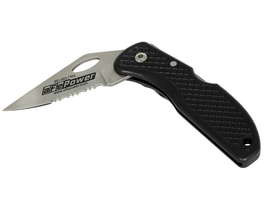 aFe Power 40-10092 aFe Power Knife, Black aFe Logo on Blade