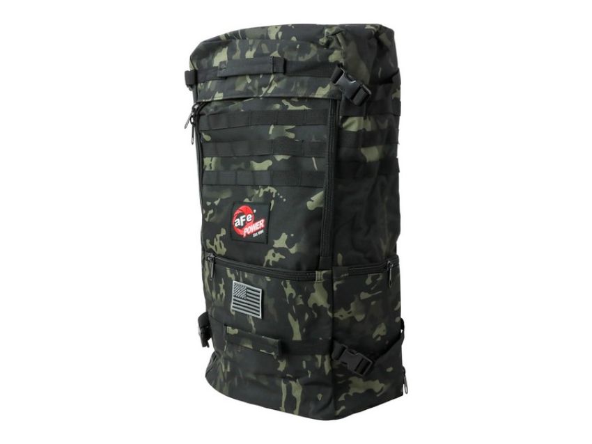 aFe Power 40-33206-B aFe POWER Tactical Backpack Duffel Bag 55L Black Camouflage