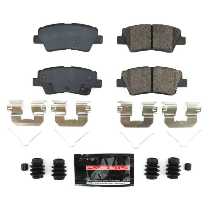 PowerStop Z23-2098 PowerStop - Z23 Daily Driver Carbon-Fiber Ceramic Brake Pads with Hardware Kit