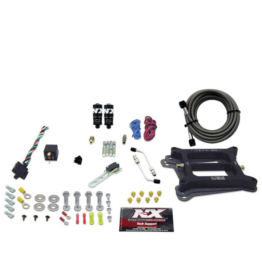Nitrous Express 40041-00 4150 HITMAN PLUS 4-BBL (50-100-150-200HP) LESS BOTTLE