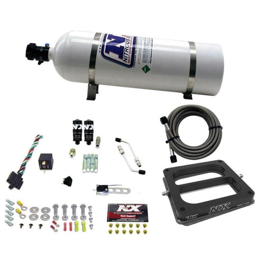 Nitrous Express 40071-15 Dominator HITMAN PLUS (50-100-150-200HP) WITH 15LB BOTTLE