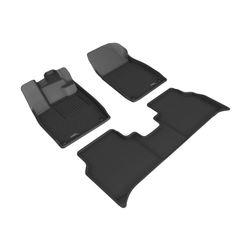 3D MAXpider L1AD07901509 22-24 Audi Q4 E-TRON / 22-24 Audi Q4 E-TRON Sportba Kagu 1st & 2nd Row Floormats - Black