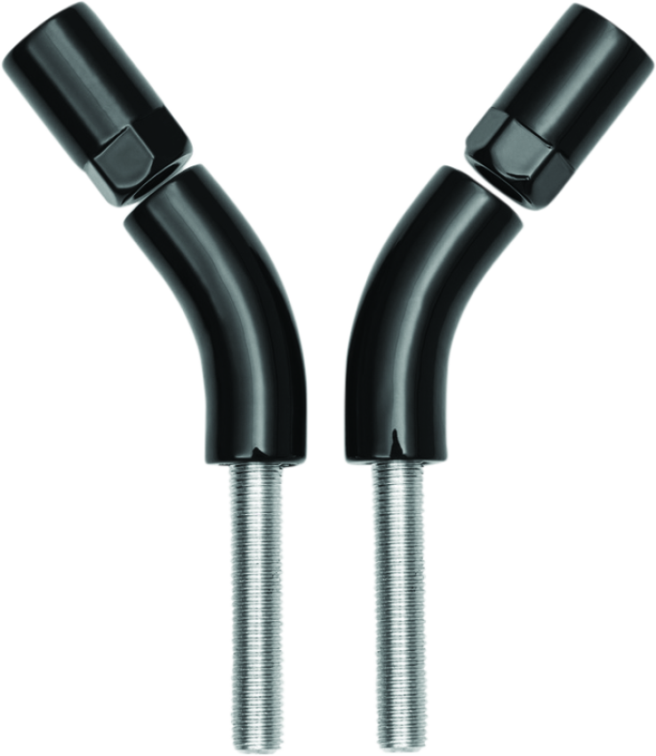 Kuryakyn 1216 Mirror Stem 3in Outward Extenders Black