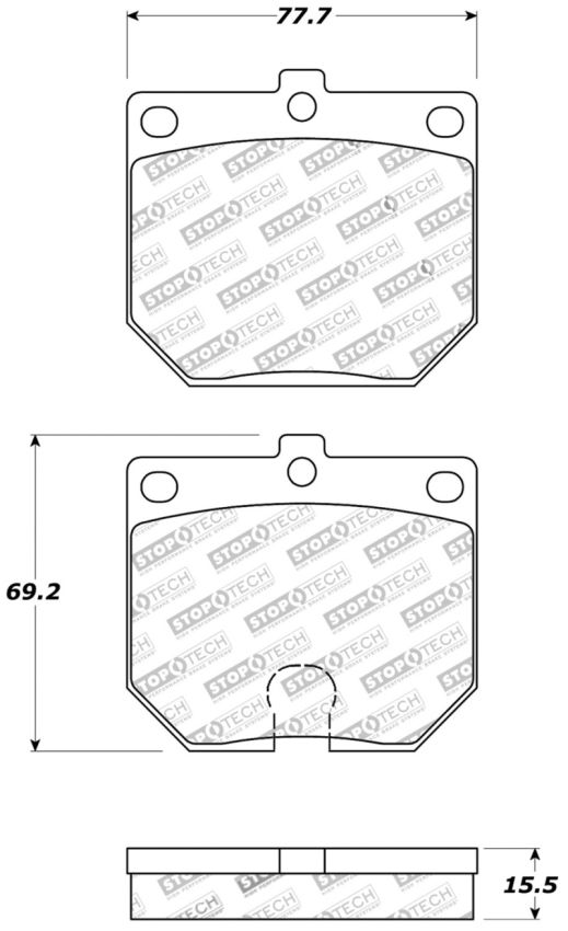 Stoptech 309.01140 Performance Brake Pads
