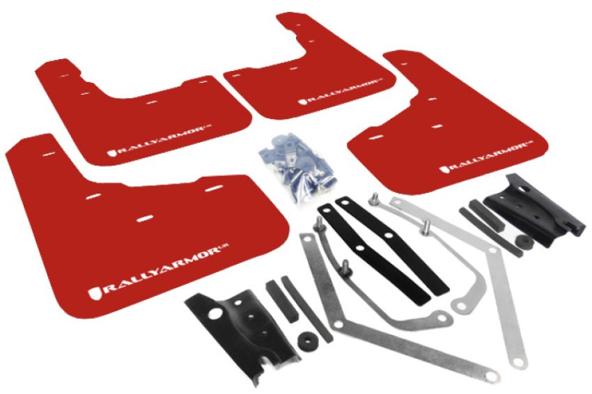 Rally Armor MF29-UR-RD/WH Red Mud Flap/White Logo