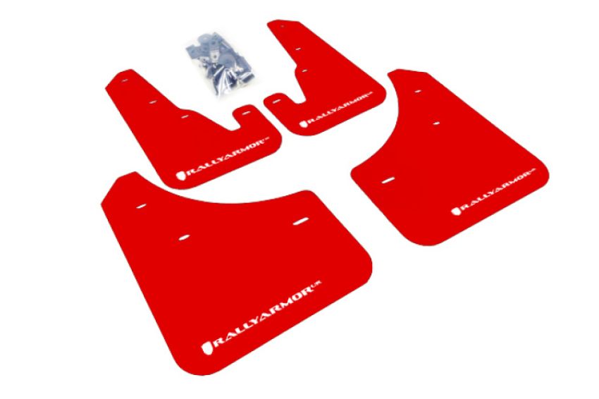 Rally Armor MF9-UR-RD/WH Red Mud Flap/White Logo