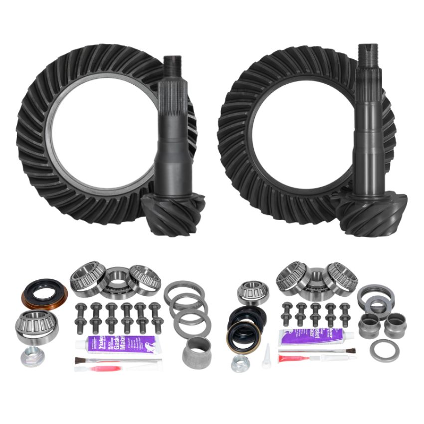 Yukon Gear & Axle YGKT003-488 Yukon Ring & Pinion Gear Kit Front & Rear for Toyota 8.75/8IFS Diff (A/T w/E-Locker) 4.88 Ratio