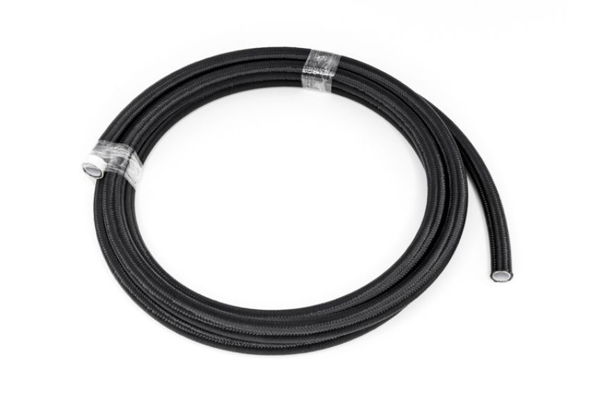 #6 Black Nylon Braided PTFE Hose  10 feet