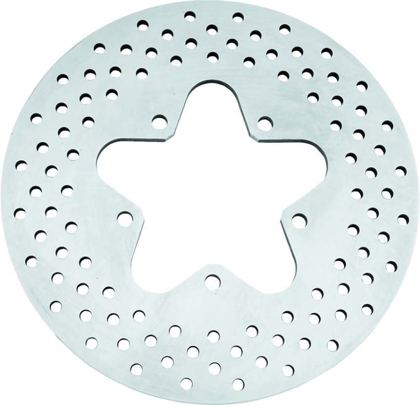 Bikers Choice 489849 86-99 FLT Stock Replacement Rear Brake Rotor Drilled Steel