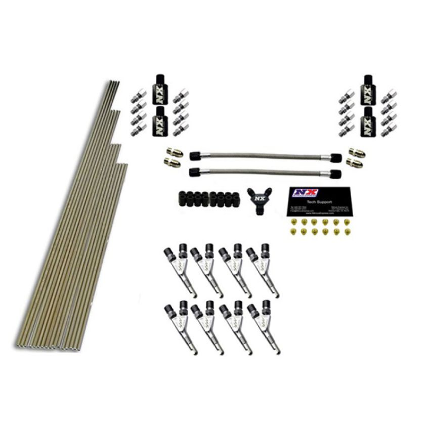 Nitrous Express 13390 8-CYL SSV/STD PLUMBING KIT W/O SOLENOIDS W/ 300HP JETS (INCL. ALL NECESS. HARD.)