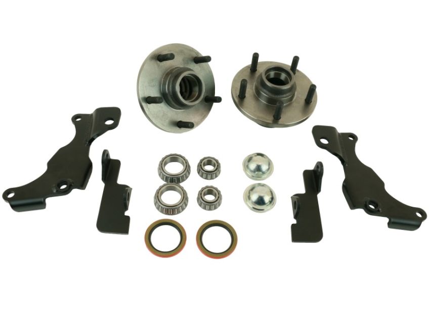 Ridetech 11529595 Front stock brake retention kit for 1963-1982 corvette. For use with TruTurn.